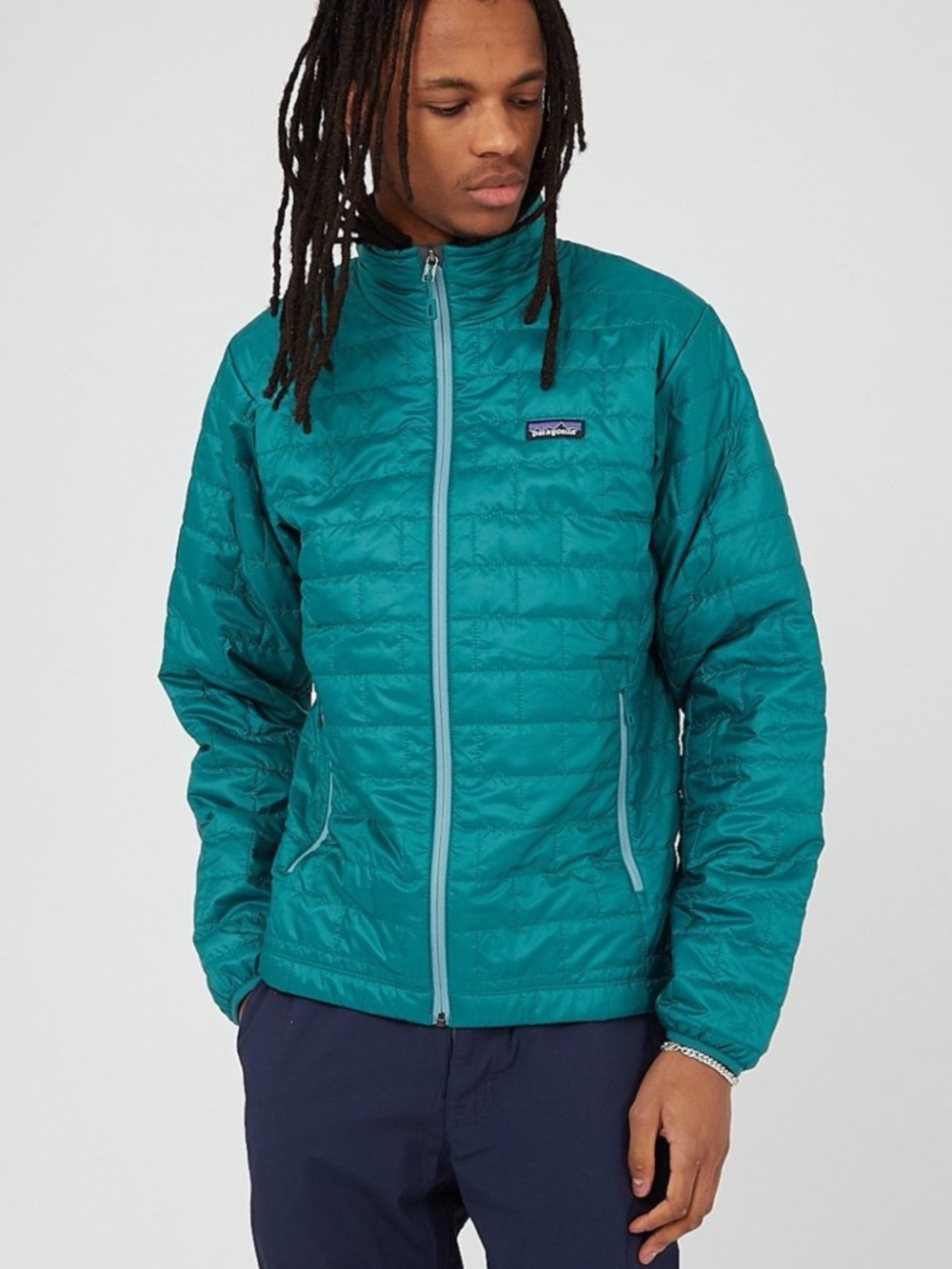 RARE COLOR Patagonia Men's Nano Puff Jacket Borealis Green